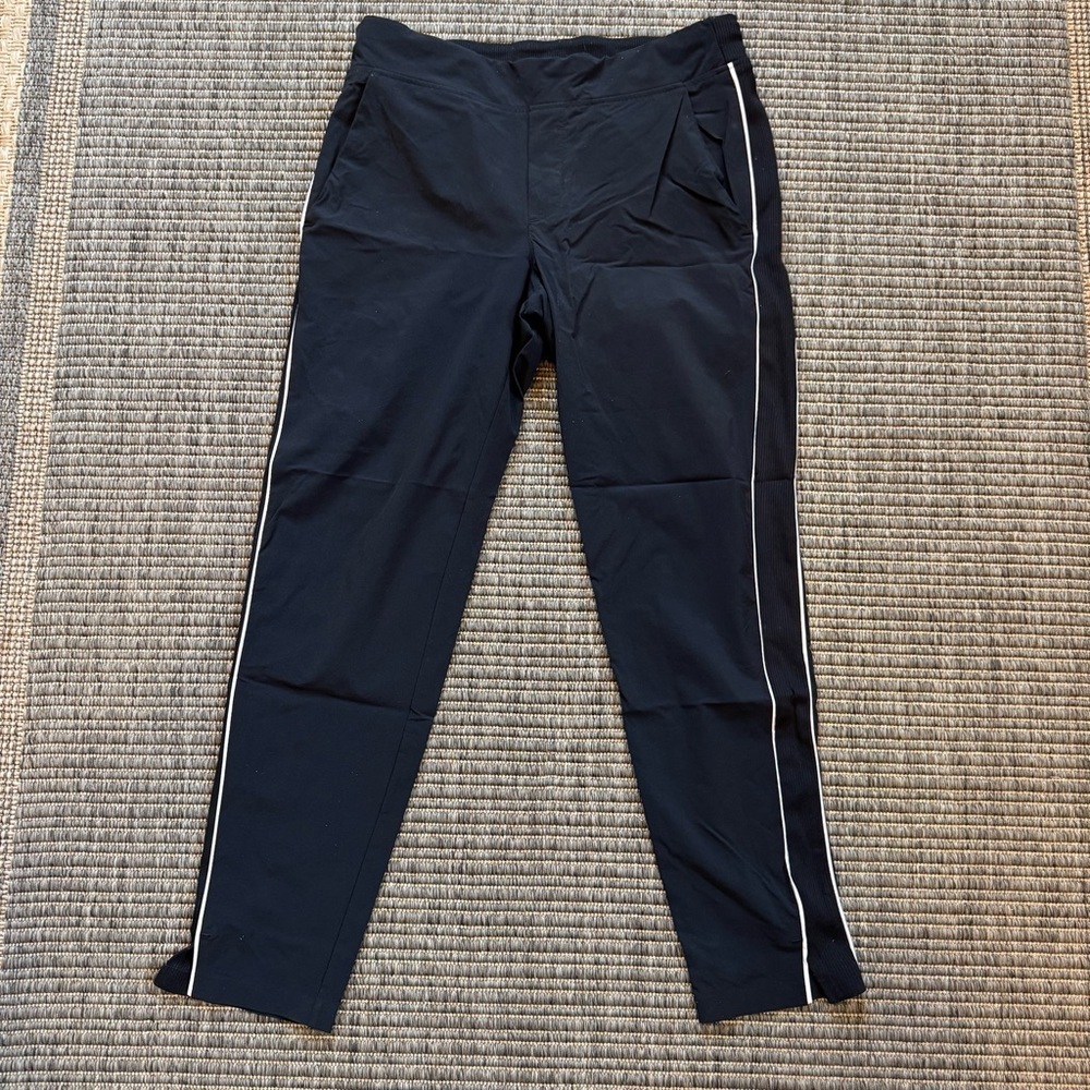 Athleta Joggers with White Stripe